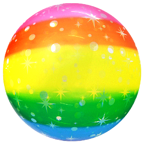 [BBQ010-46] Printed Starry Sky Gradient Bubble 20"