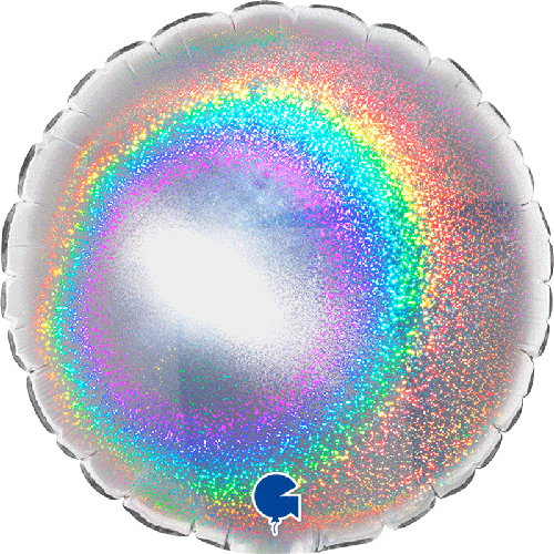 [G04169GHS] Rond Holo Silver 4" Vrac - Grabo