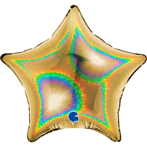 [G04272GHG5] Étoile Holo Gold 4" Vrac - Grabo