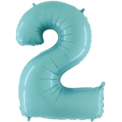 [G062PB-P] Chiffre '2' Pastel Bleu 40" - Grabo