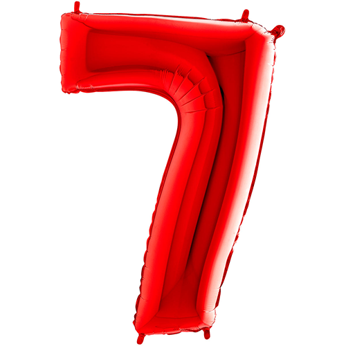[G14087R-P] Chiffre '7' Rouge 14"  - Grabo