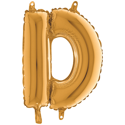 [G14232G-P] Lettre "D" Or 14" - Grabo
