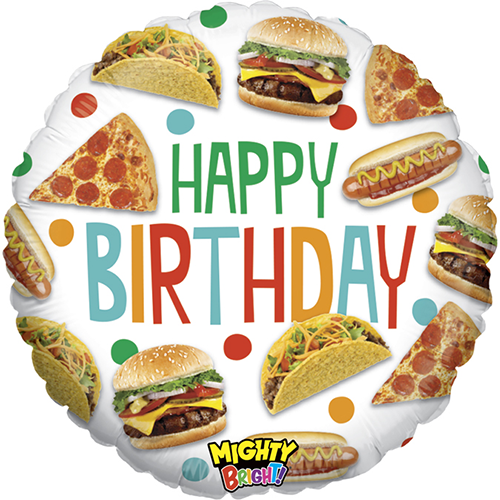 [G14360WE-P] Mighty Food Birthday 21" - Grabo