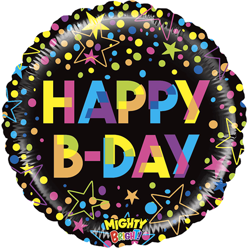 [G14363WE-P-FR] Mighty Colorful Birthday 21" - Grabo