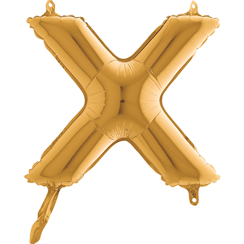 [G14432G-P] Lettre "X"  Or 14"  - Grabo