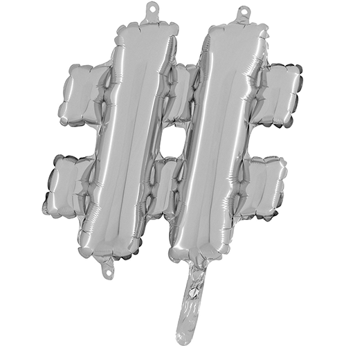 [G14479S-P] Hashtag  Argent 14"  - Grabo
