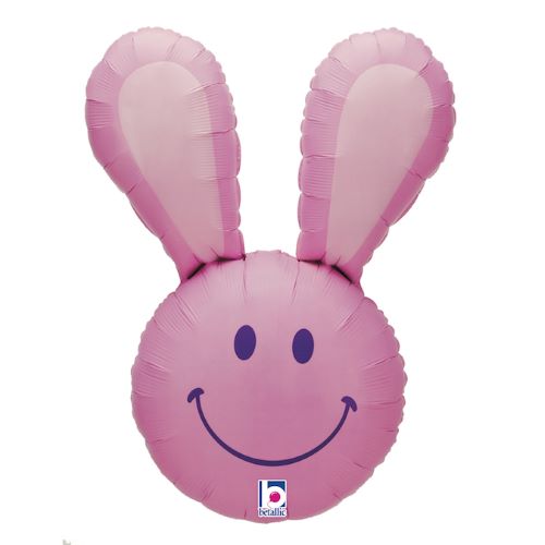 [G15355P-P-FR] Smile Lapin Rose 30" - Grabo