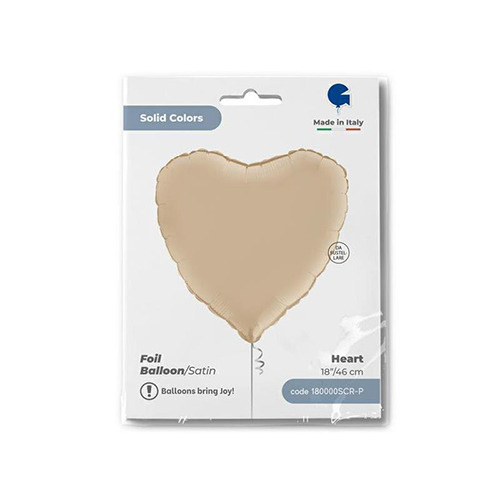 [G180000SCR-P] Coeur Satin Cream 18" - Grabo