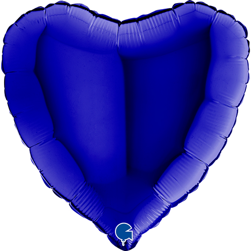[G18010BC] Coeur Bleu Marine 18" - Grabo