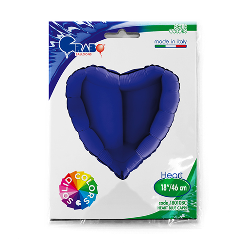 [G18010BC-P] Coeur Bleu Marine 18"  - Grabo