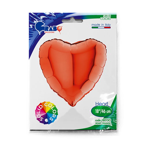 [G18015O-P] Coeur Orange 18"  - Grabo