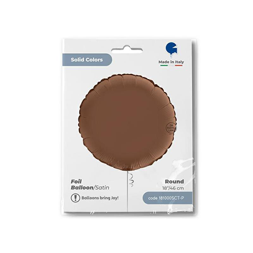 [G181000SCT-P] Rond Satin Chocolat 18" - Grabo