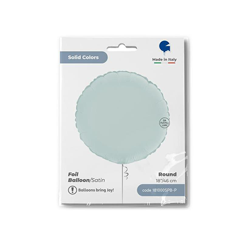 [G181000SPB-P] Rond Satin Pastel Blue 18" - Grabo