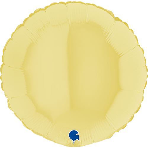 [G181M04Y] Rond Matte Yellow 18" Vrac - Grabo
