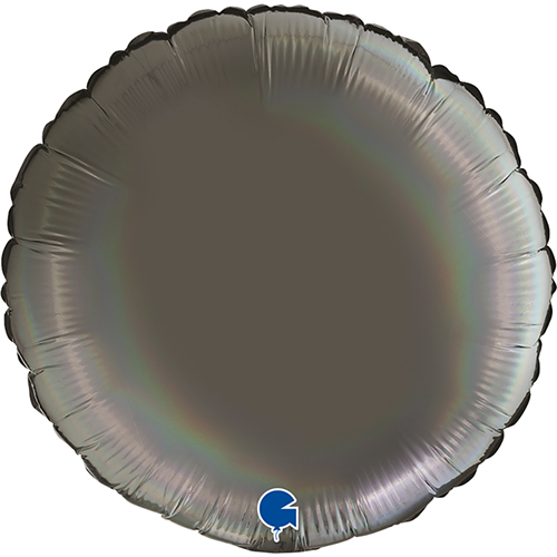 [G181P00RHGY] Rond Holo Gris Platine 18" Vrac - Grabo