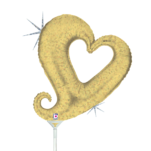 [G19097H] Chain Of Heart Gold Holo 14" Vrac - Grabo