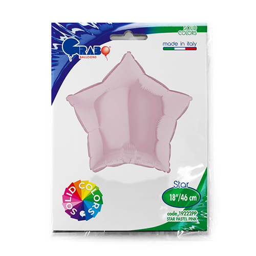 [G19222PP-P] Étoile Pastel Rose 19"  - Grabo