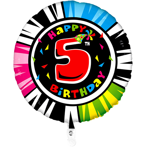 [G2145-1WE-P] Animaloons 5 Zebre 21" - Grabo - FDS