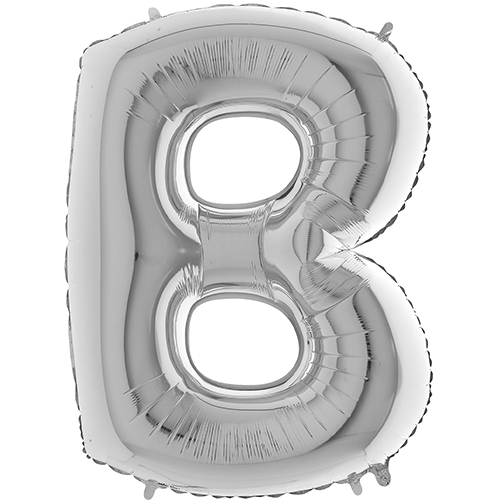 [G219S-P] Lettre "B" Silver 40" - Grabo