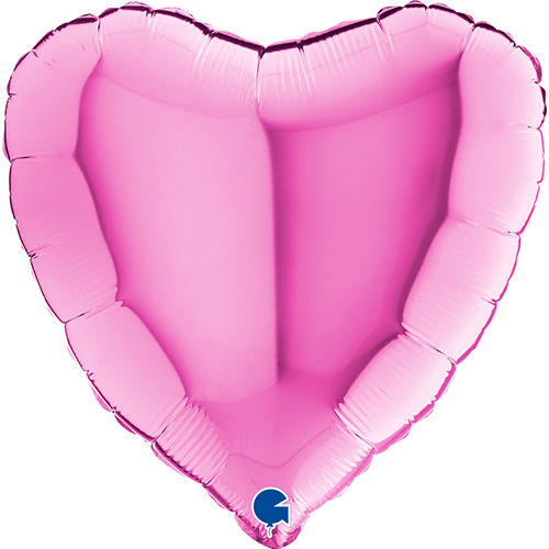 [G22001F] Coeur Fuchsia 22" Vrac - Grabo