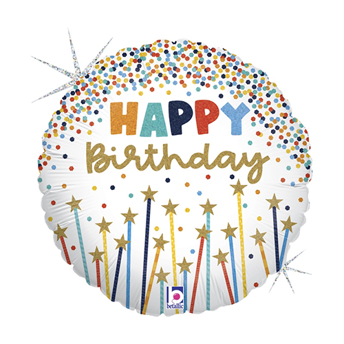 [G22117GH] Birthday Étoile Candles 9" Vrac - Grabo