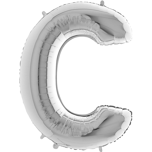 [G229S-P] Lettre "C" Silver 40" - Grabo