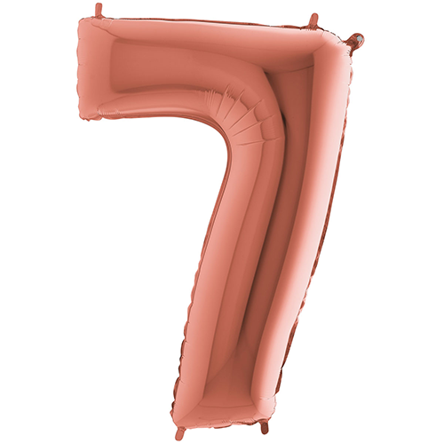 [G237RG-P] Chiffre '7' Rose Dorée 40" - Grabo
