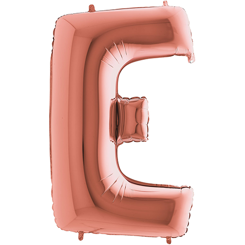 [G2423RG-P] Lettre "E" Rose Gold 40" - Grabo
