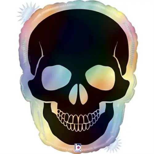 [G25015RH-P] Opal Skull Rainbow Holographic 27" - Grabo
