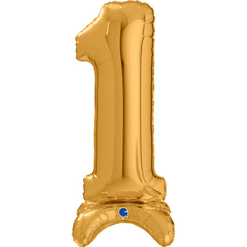 [G25021G-P] The Standups - Chiffre 1 Gold 25" - Grabo