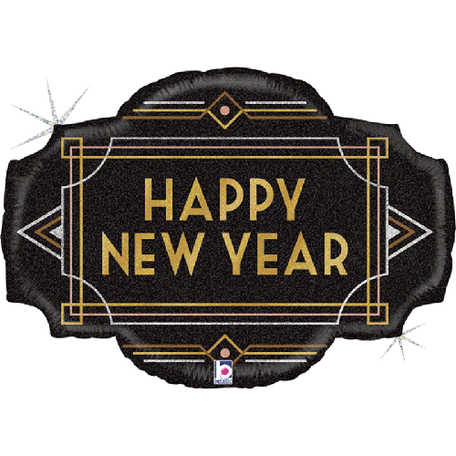 [G25028GH-P] Art Deco New Year 32" - Grabo