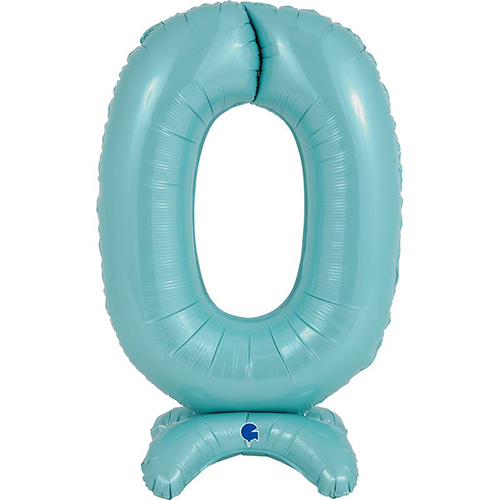 [G25060PB-P] The Standups - Chiffre 0 Pastel Blue 25" - Grabo - FDS
