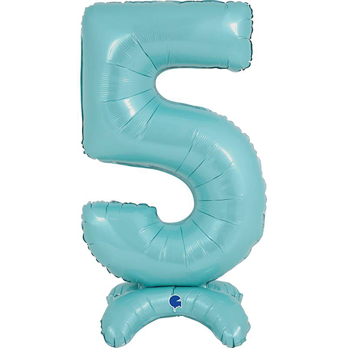 [G25065PB-P] The Standups - Chiffre 5 Pastel Blue 25" - Grabo - FDS