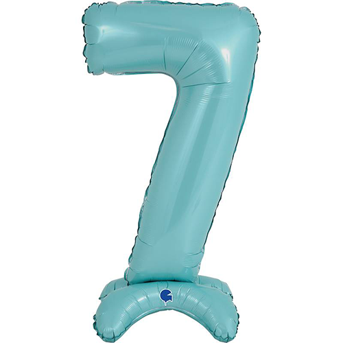 [G25067PB-P] The Standups - Chiffre 7 Pastel Blue 25" - Grabo - FDS