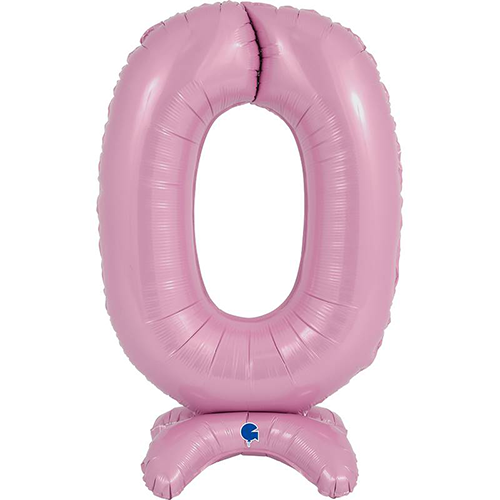 [G25070PP-P] The Standups - Chiffre 0 Pastel Pink 25" - Grabo - FDS