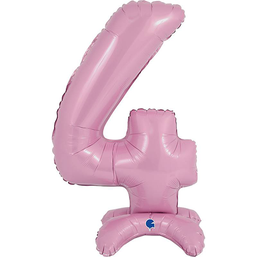 [G25074PP-P] The Standups - Chiffre 4 Pastel Pink 25" - Grabo - FDS