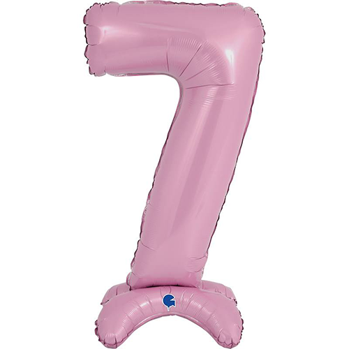 [G25077PP-P] The Standups - Chiffre 7 Pastel Pink 25" - Grabo - FDS