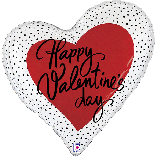 [G25158-P] Valentine Dots Heart 35" - Grabo
