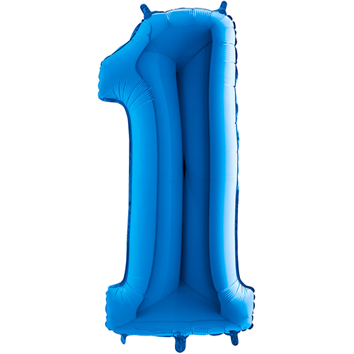 [G26001B-P] Chiffre '1' Bleu 26"  - Grabo