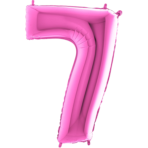 [G26017F-P] Chiffre '7' Fuchsia 26"  - Grabo