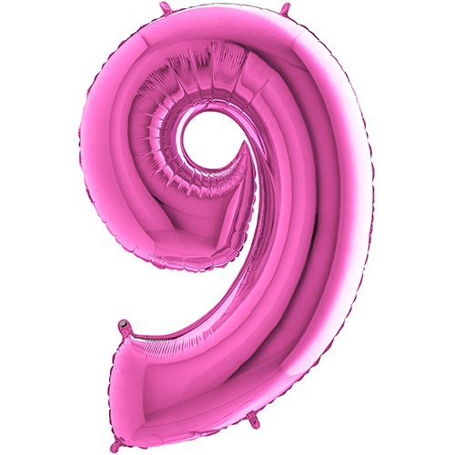 [G26019F-P] Chiffre '9' Fuchsia 26"  - Grabo