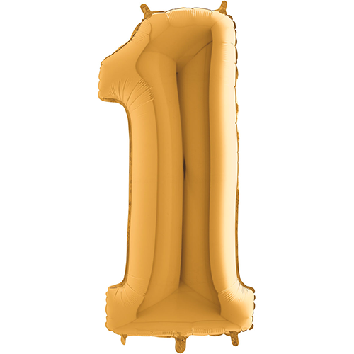 [G26021G-P] Chiffre '1' Dorée 26"  - Grabo