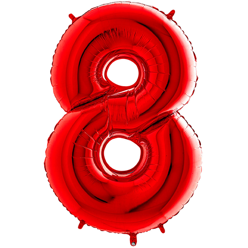 [G26088R-P] Chiffre '8' Rouge 26"  - Grabo