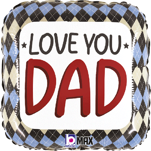 [G26176P-P] Love You Dad Argyle 18" - Grabo - FDS