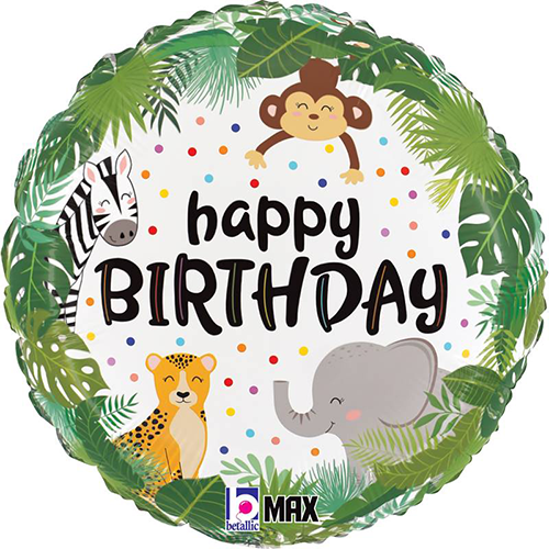 [G26206P-P] Jungle Birthday 18" - Grabo