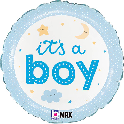 [G26219P-P-FR] It's a Boy Onesie 18" - Grabo