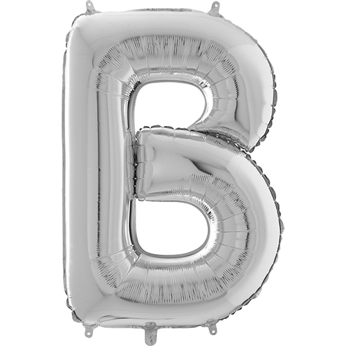 [G26219S-P] Lettre "B" Argent 26" - Grabo