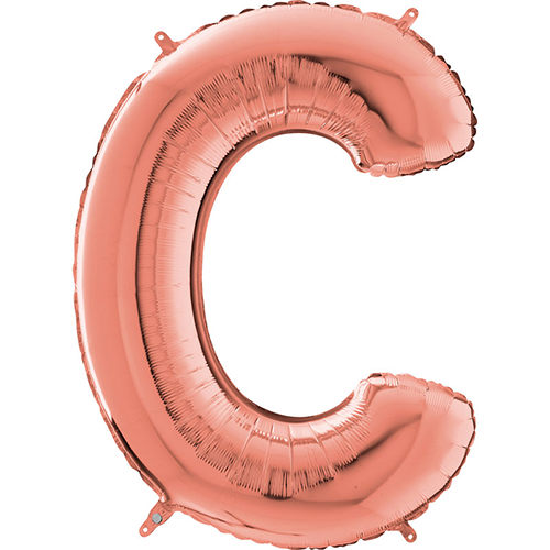 [G262223RG-P] Lettre "C" Rose Gold 26" - Grabo