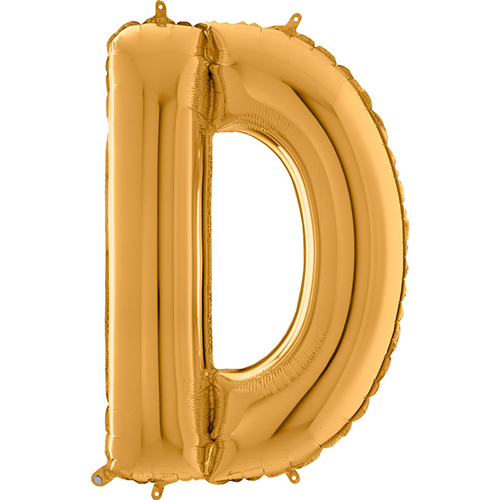 [G26232G-P] Lettre "D" Or 26" - Grabo