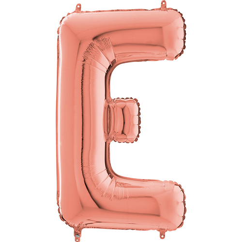 [G262423RG-P] Lettre "E" Rose Gold 26" - Grabo